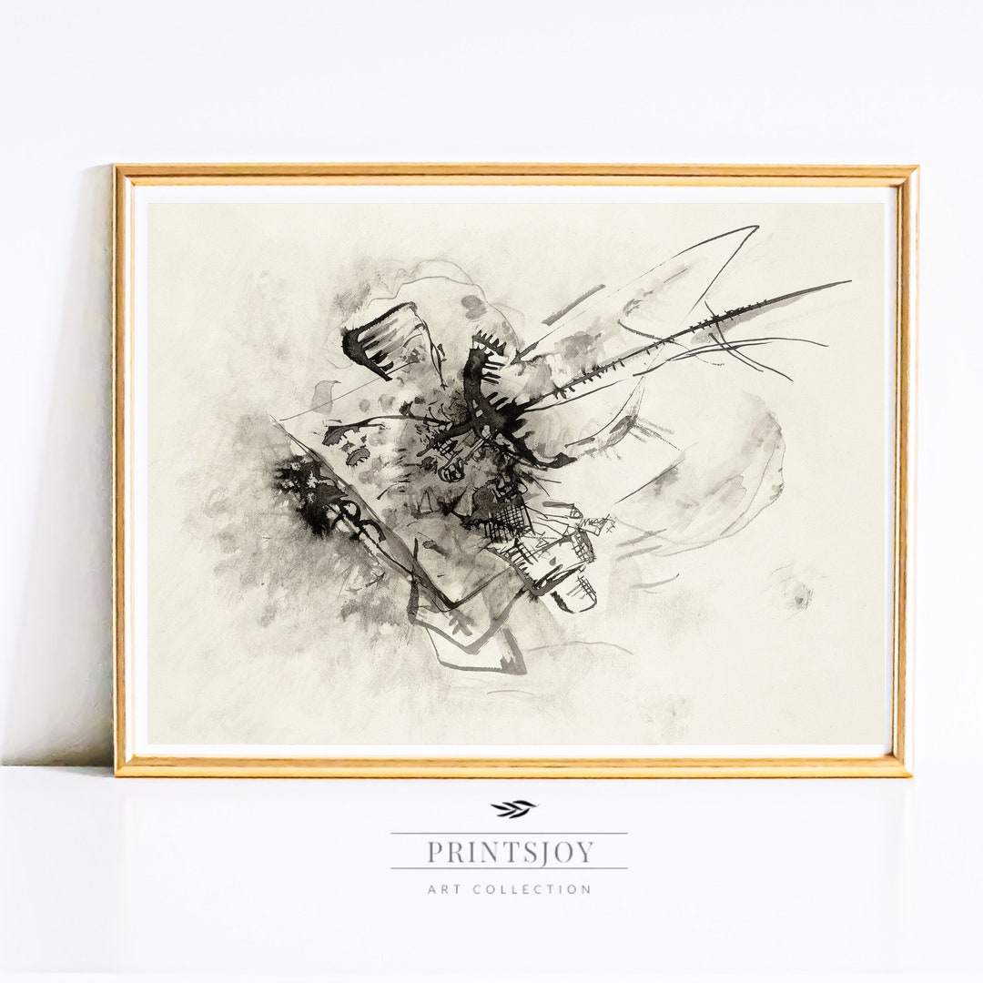 Printable Ink Abstract Wall Art Digital Downloadneutral Printable Artc3 ...