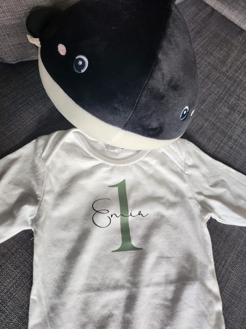 DIY Birthday Shirt Iron-on picture birthday personalized Baby children teens image 3