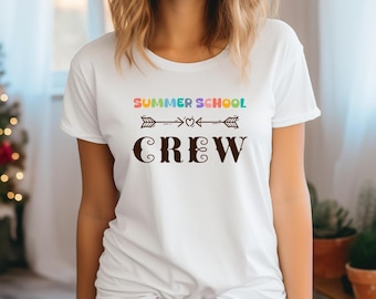 Summer School Crew Shirts, Teach Love Inspire t-Shirt, Back To School Shirt, Teacher Shirts, Teacher Appreciation Shirt