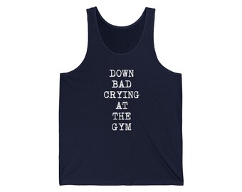 Down Bad at the Gym Jersey Tank