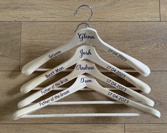 Personalized Wedding Suit Hangers