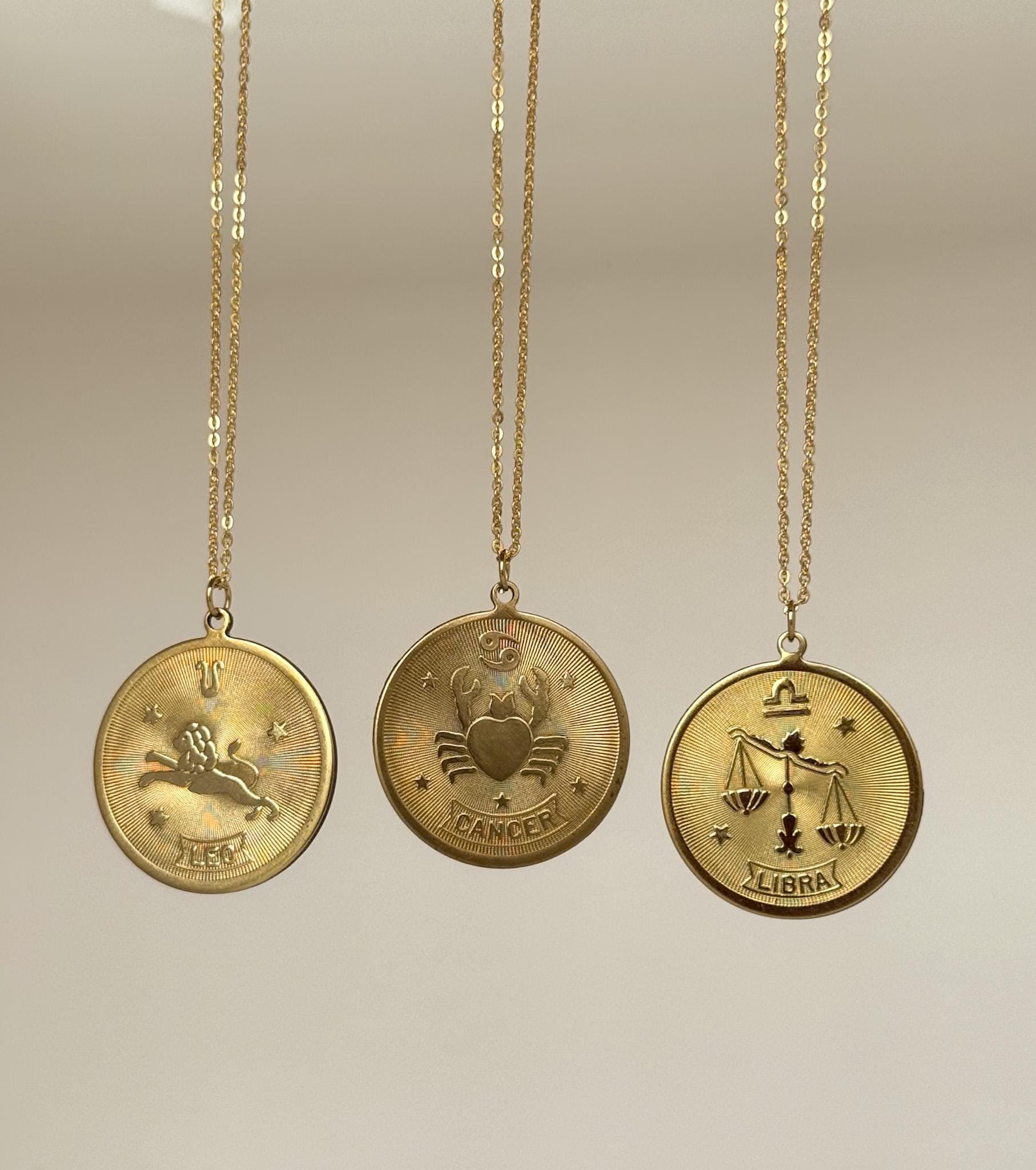 Médaillon Plaque Or Vintage Capricorne - Années 70 - Neuf Sans Boîte