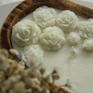 Dough Bowl Candle | Natural Soy Candle | 2 Wicks Wood Bowl Candle | Scented Candle |Hand poured
