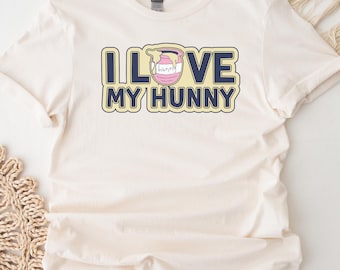 Winnie the Pooh Shirt, Pooh Bear and Hunny, Honey, 100 acre woods
