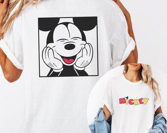 Mickey Mouse Disney Shirt, Front and Back Graphic, Family Matching