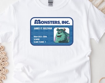 Camiseta con la tarjeta de miedo de Sully, camisetas de Monsters Inc.