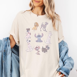 Disney Dogs Shirt, Disney Animals Shirt, Lilo and Stitch Shirt, 101 Dalmatians Shirt, Lady and the Tramp Shirt, Oliver and Company Shirt