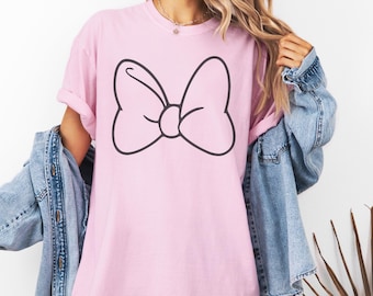 Comfort Colors Minnie Mouse Bow Disney Shirt