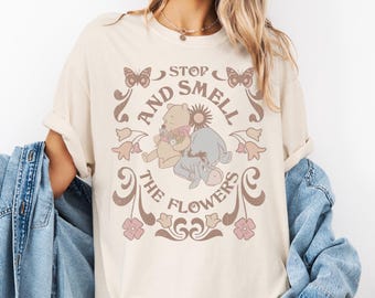 Winnie the Pooh Shirt, Stop and Smell the Flowers, Disney Eeyore