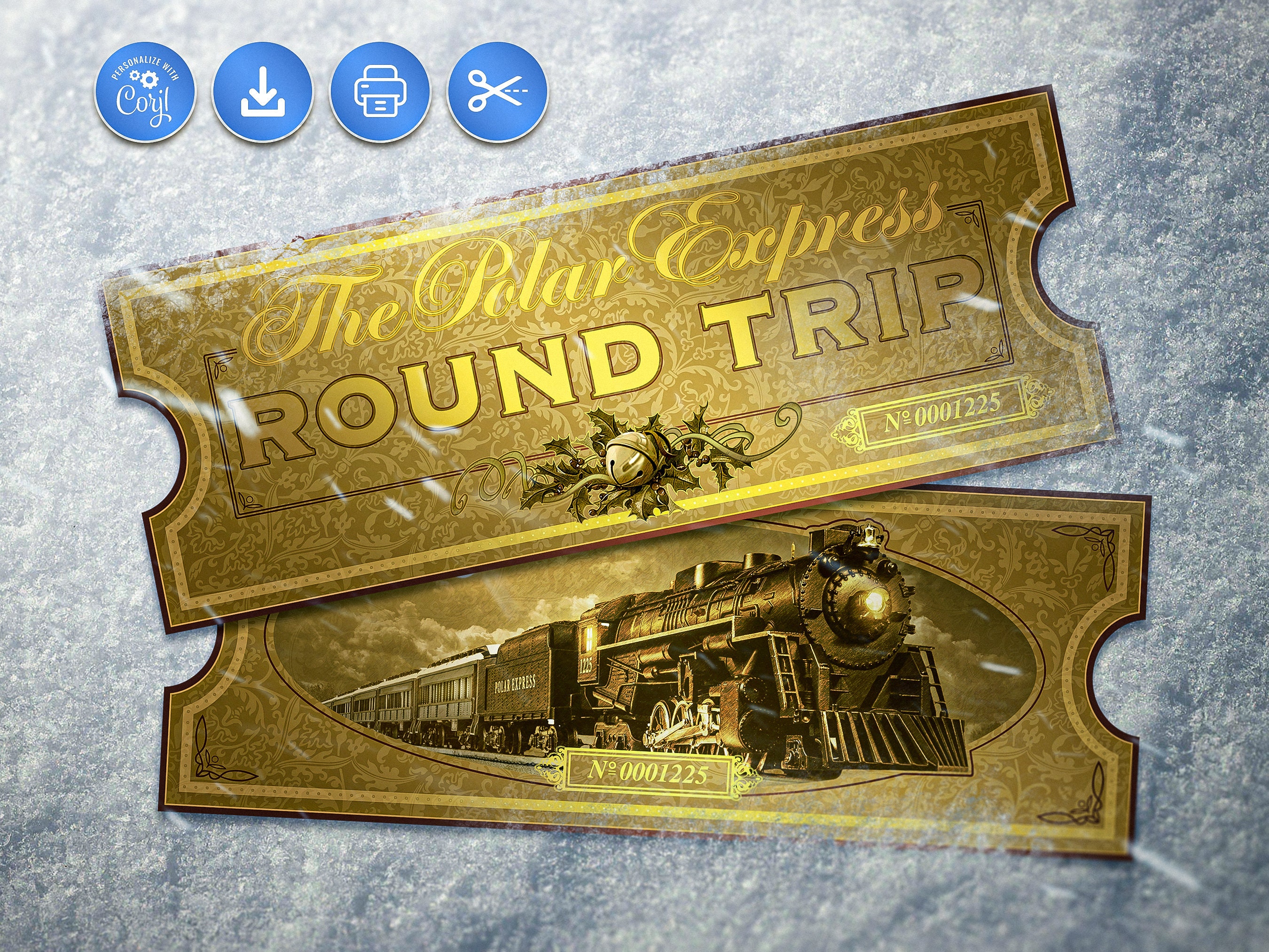 STL file Polar Express Ticket 🎫・Model to download and 3D print・Cults