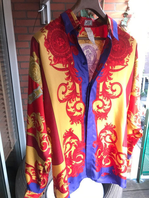 Versace 1991/1992 Original Silk Vintage Collection Silk Shirt
