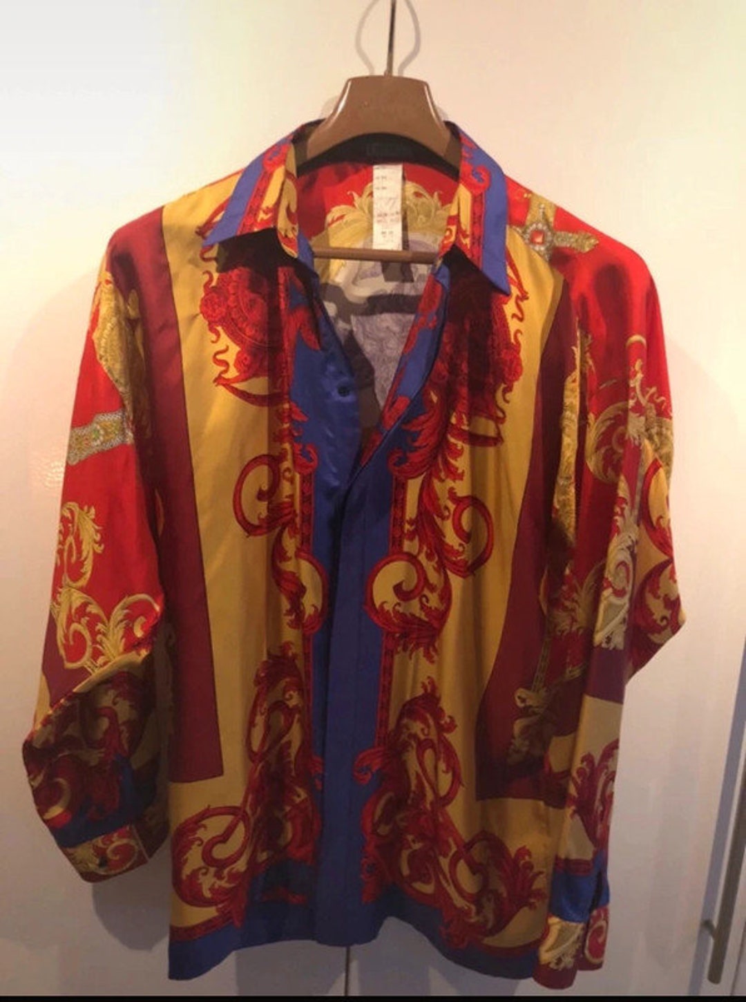 Versace 1991/1992 Original Silk Vintage Collection Silk Shirt