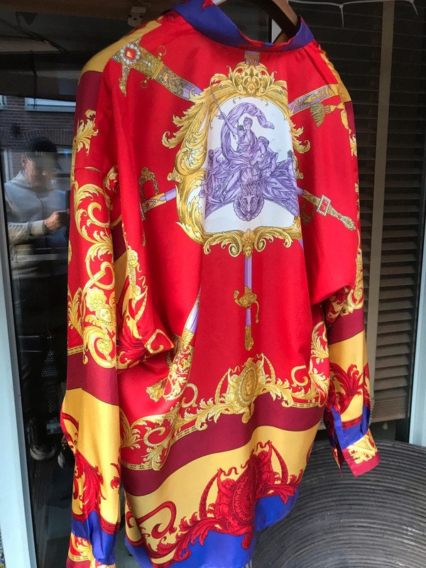 Versace 1991/1992 Original Silk Vintage Collection Silk Shirt