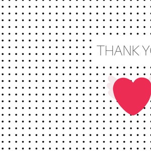 Folding Thank You Card Printable Set - Etsy
