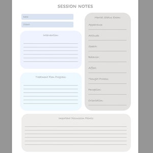 Therapy Session Notes