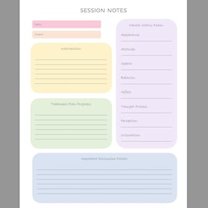 Therapy Session Notes