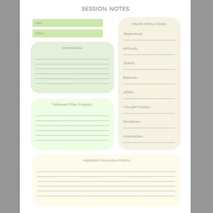 Therapy Session Notes
