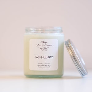 Best Candles | 8 oz | Essential Oil Candles | Soy Candles | Fresh Scent | Rose Quartz-Coffee-Floral-Fruits Candles | Best Candles
