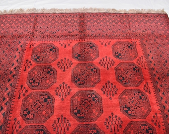 アフガニスタン　エルサリ族　トライバルラグ アフガニスタン エルサリ族 トライバルラグ 15%OFF】部族絨毯