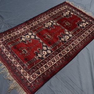 New Collection Beautiful Prayer rug 5.9 x 3.3 Ft handmade rug Antique rug Trible rug Vintage rug Wool rug oriental rug beautiful rug