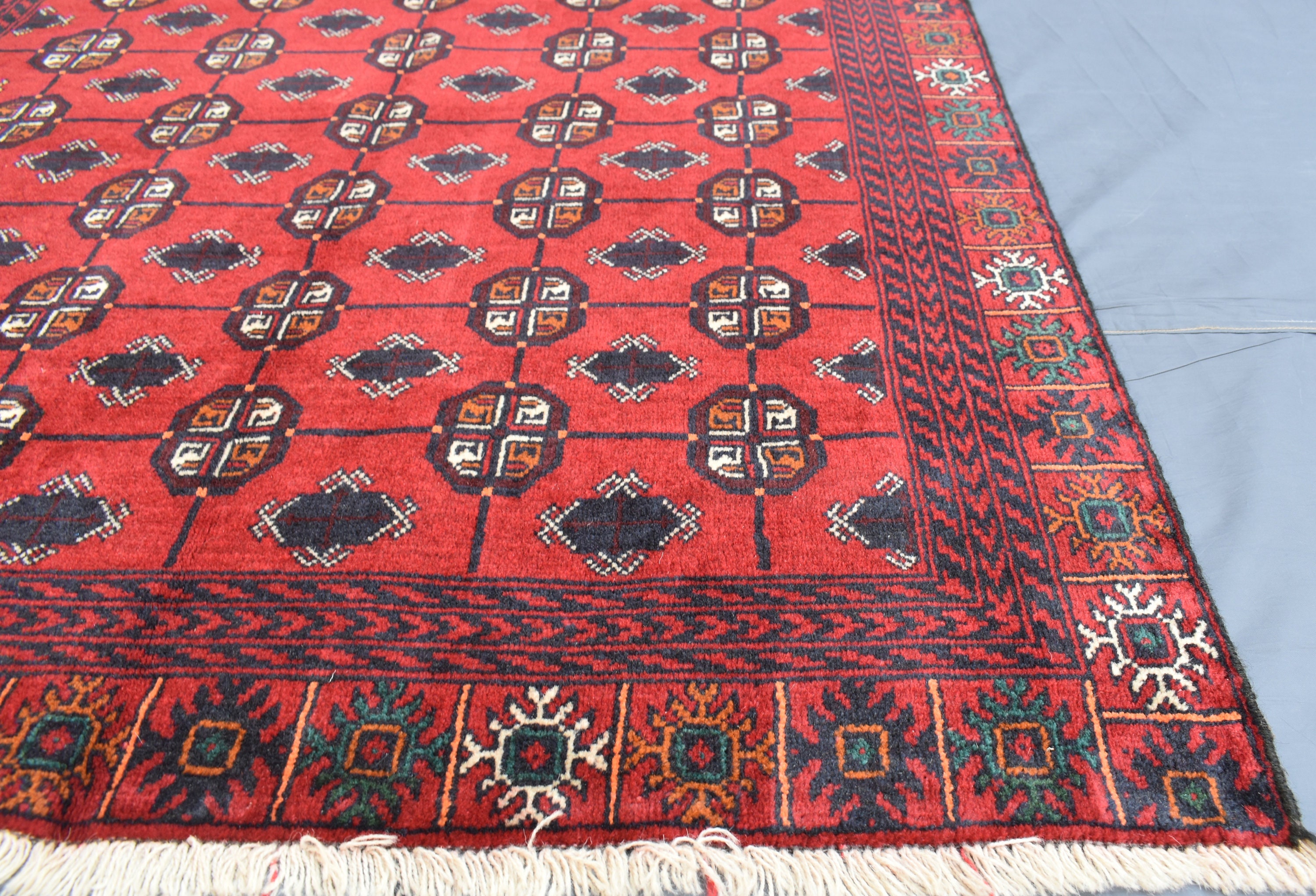 Afghan Baluch Rug, 3.10x5.7 Ft Afghan Handmade Wool Area Rug
