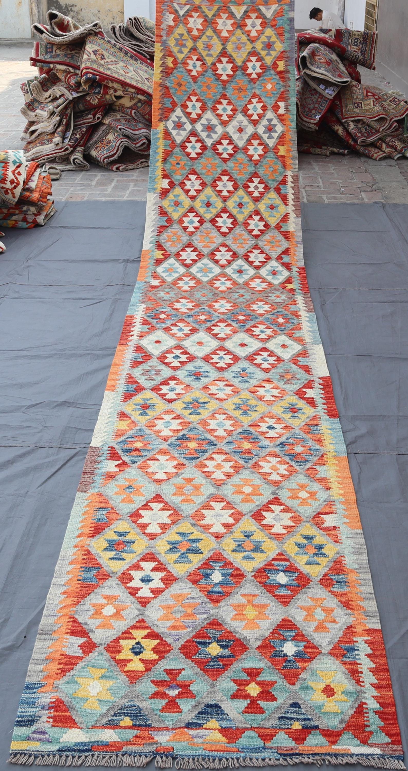 アフガニスタン　ラグ War Rug ウォーラグ 88×57cm アフガニスタン産 トルクメン族作 ラグ