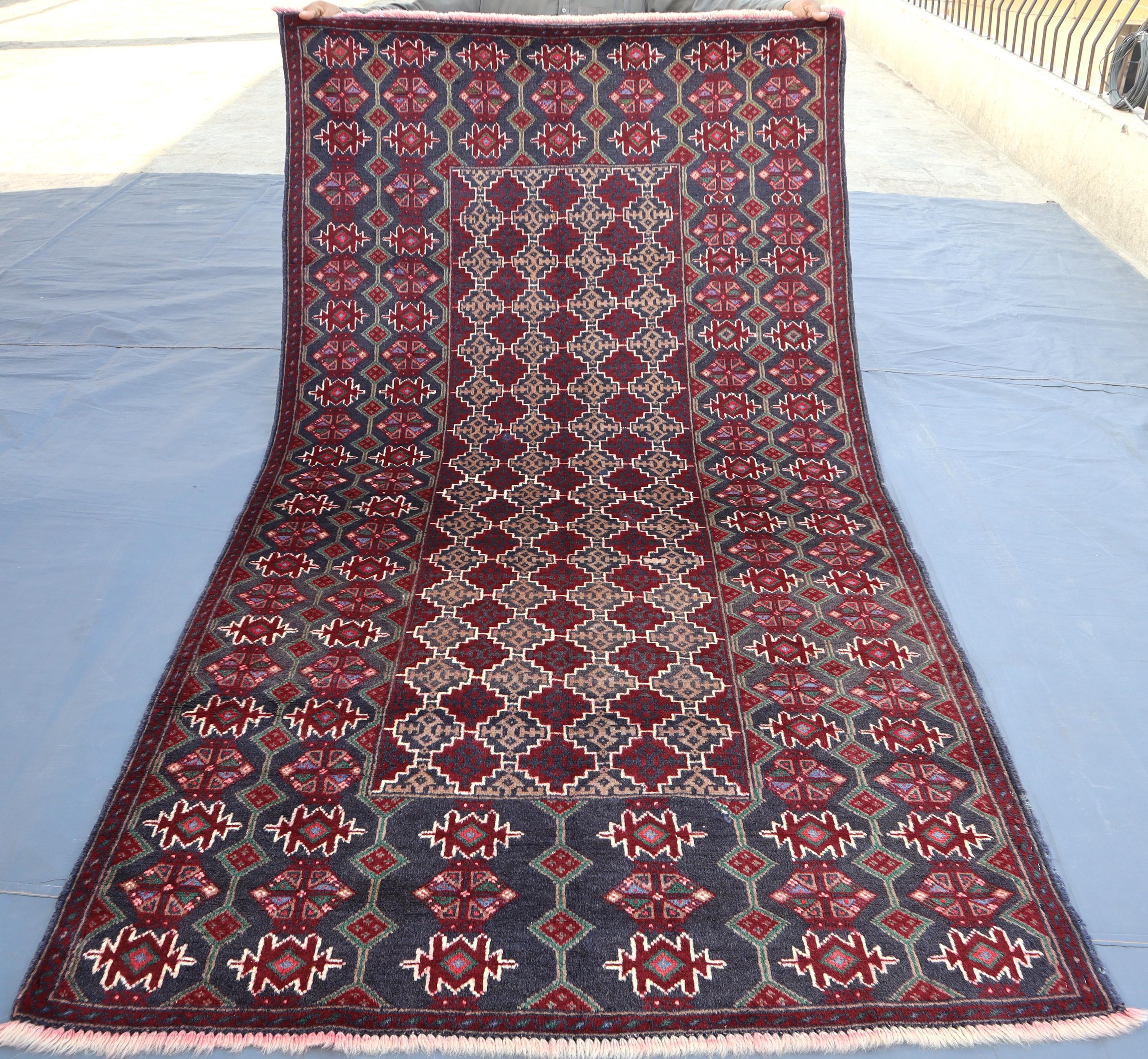 Caucasian Piece Rug 4x7 Ft, Afghan Handmade Soft Wool Rug, Vintage