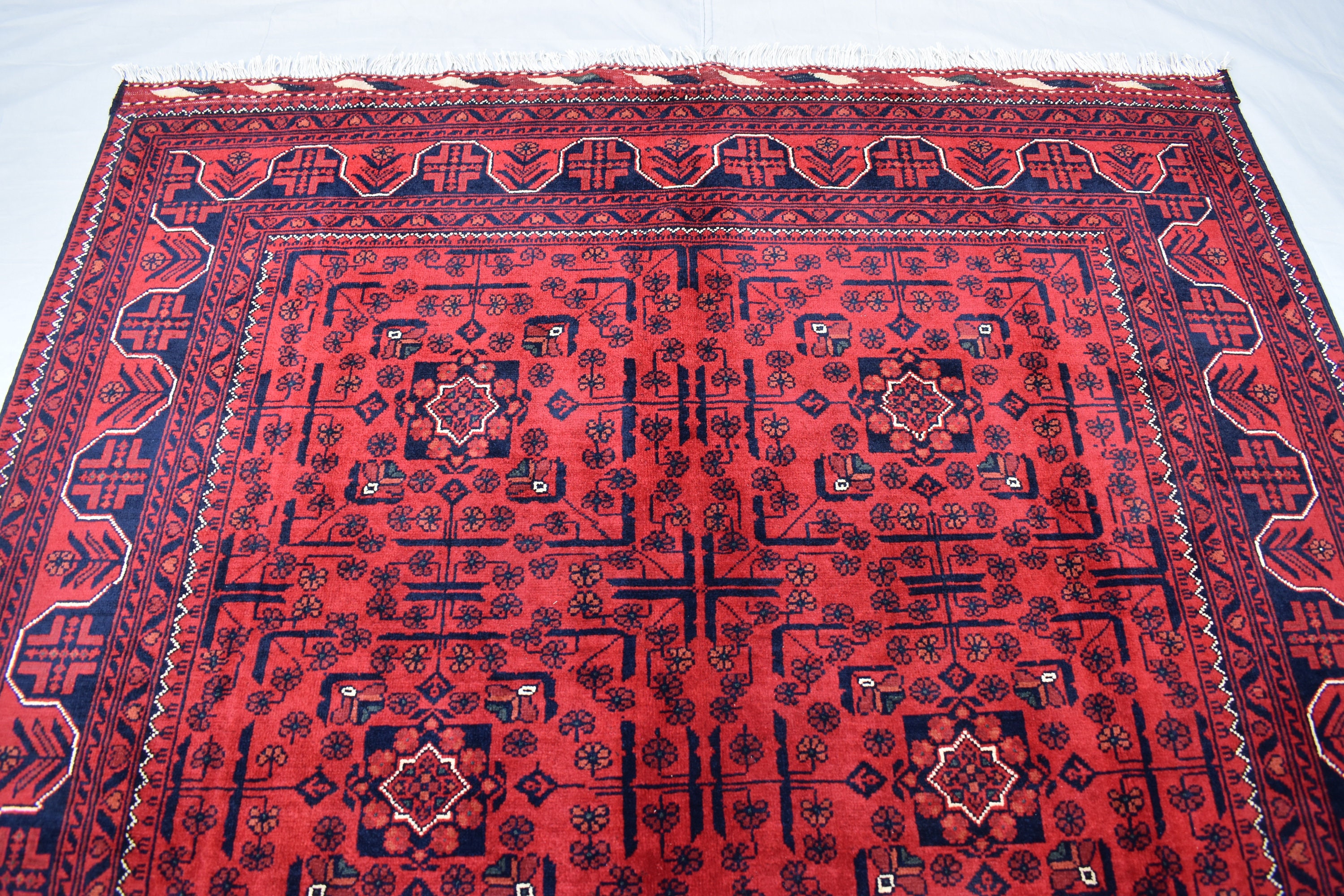 7.5 X 4.10 Ft, High-quality Afghan Soft Turkmen Handmade Rug, Hand ...