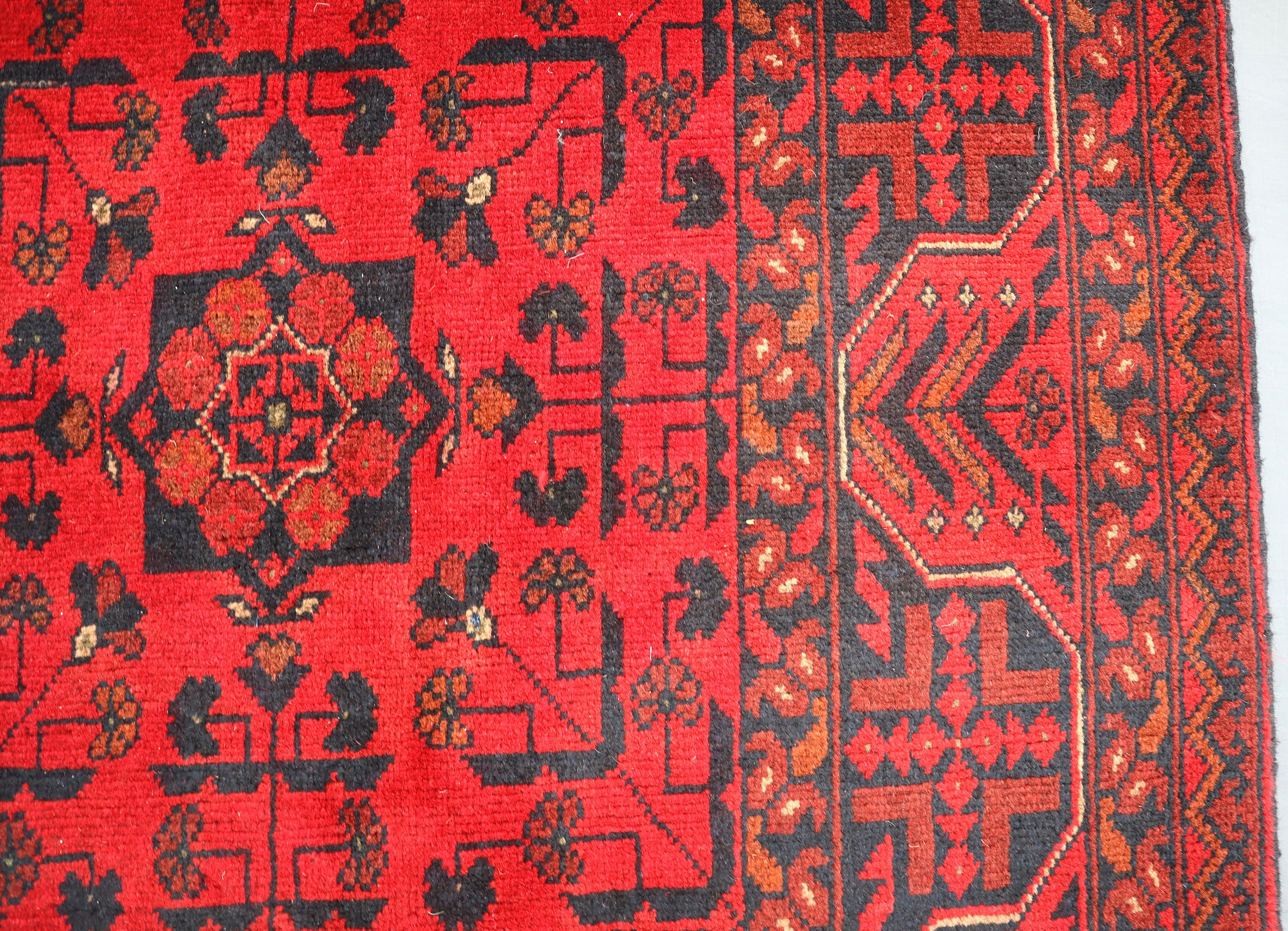 6 x 8 フィート アフガニスタン トルクメン カル ムハマディ レッド