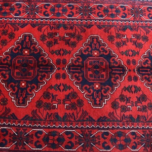 9 Feet Runner Rug/ Top Quality Afghan Bukhara Rug/ Turkmen Handmade Wool Rug/ Organic Dyes Hallway Runner rug/ Oriental Rug 90x300 cm Runner