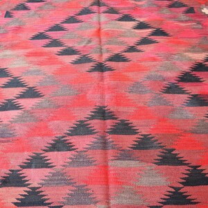 Alfombra Kilim antigua de 4 x 16 de ancho/alfombra geométrica de tejido plano de tamaño de galería/alfombra de pasillo vintage/alfombra de 100 % lana/alfombra de pasillo Kilim/alfombra de pasillo