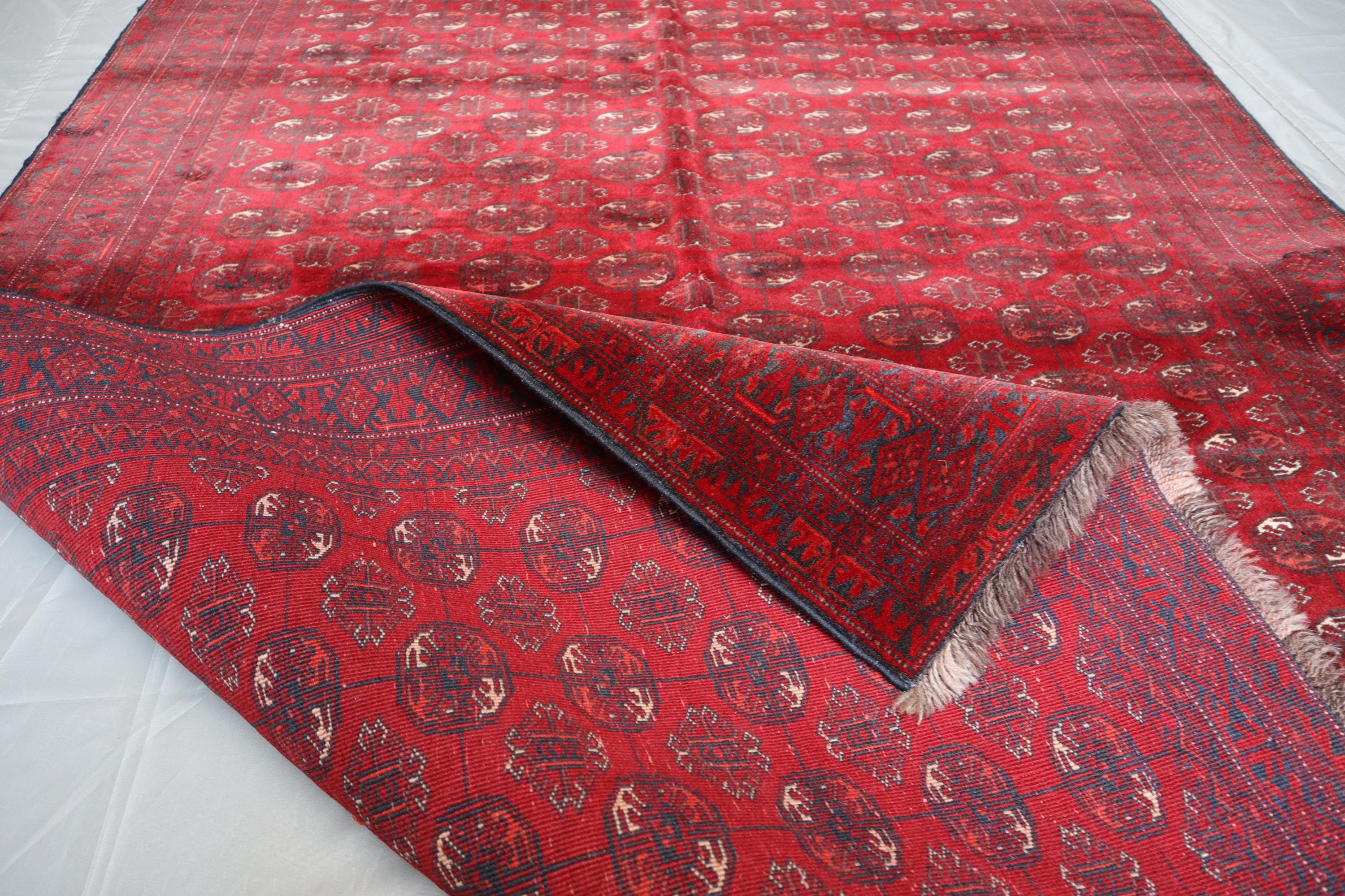 トルクメンアンティークラグ 5 x 7フィート/トルクメンモリグル