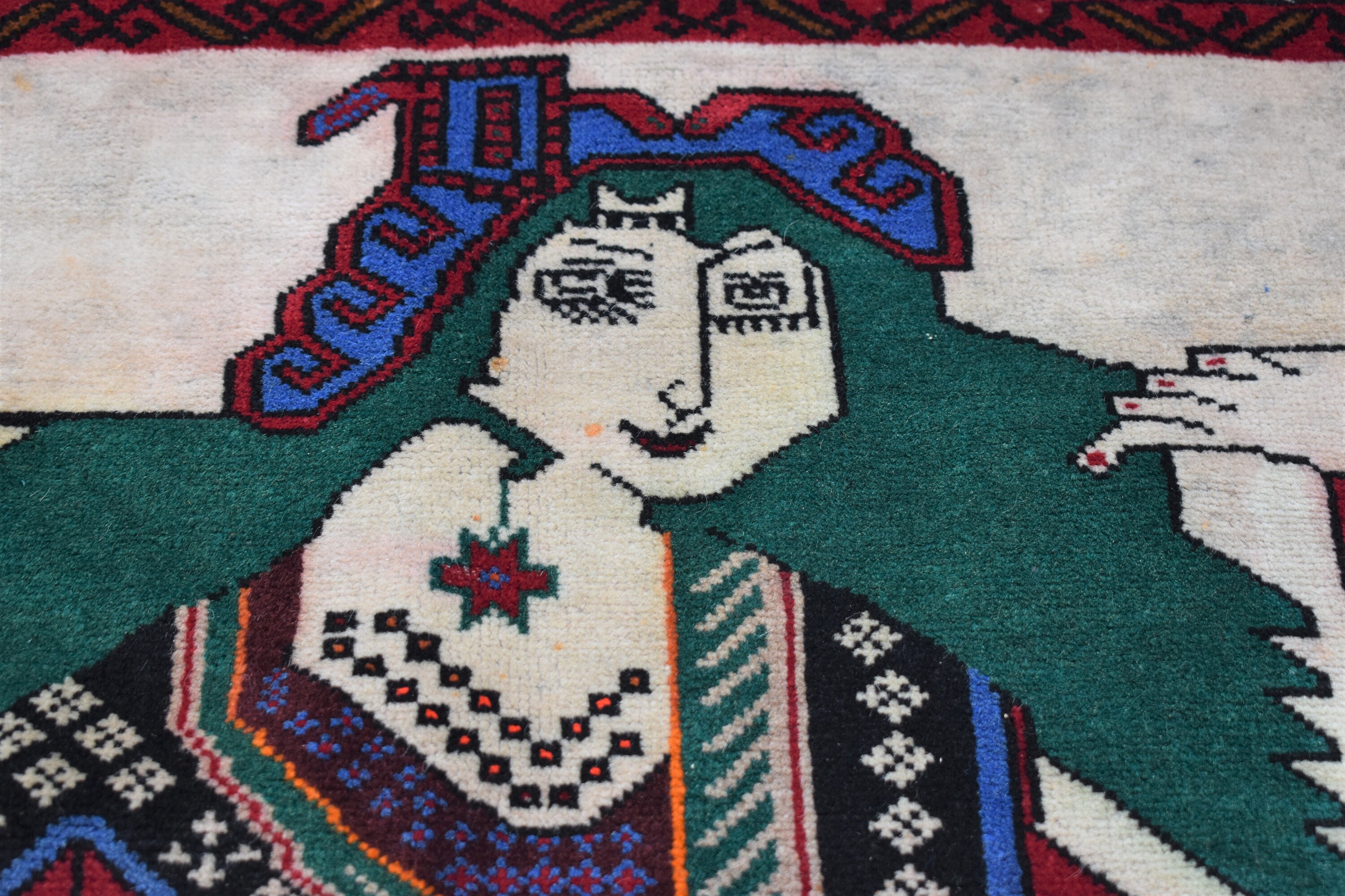 Lady Rugs Pictorial Human Lady Vintage Rug Living Room Rug Antique - Etsy
