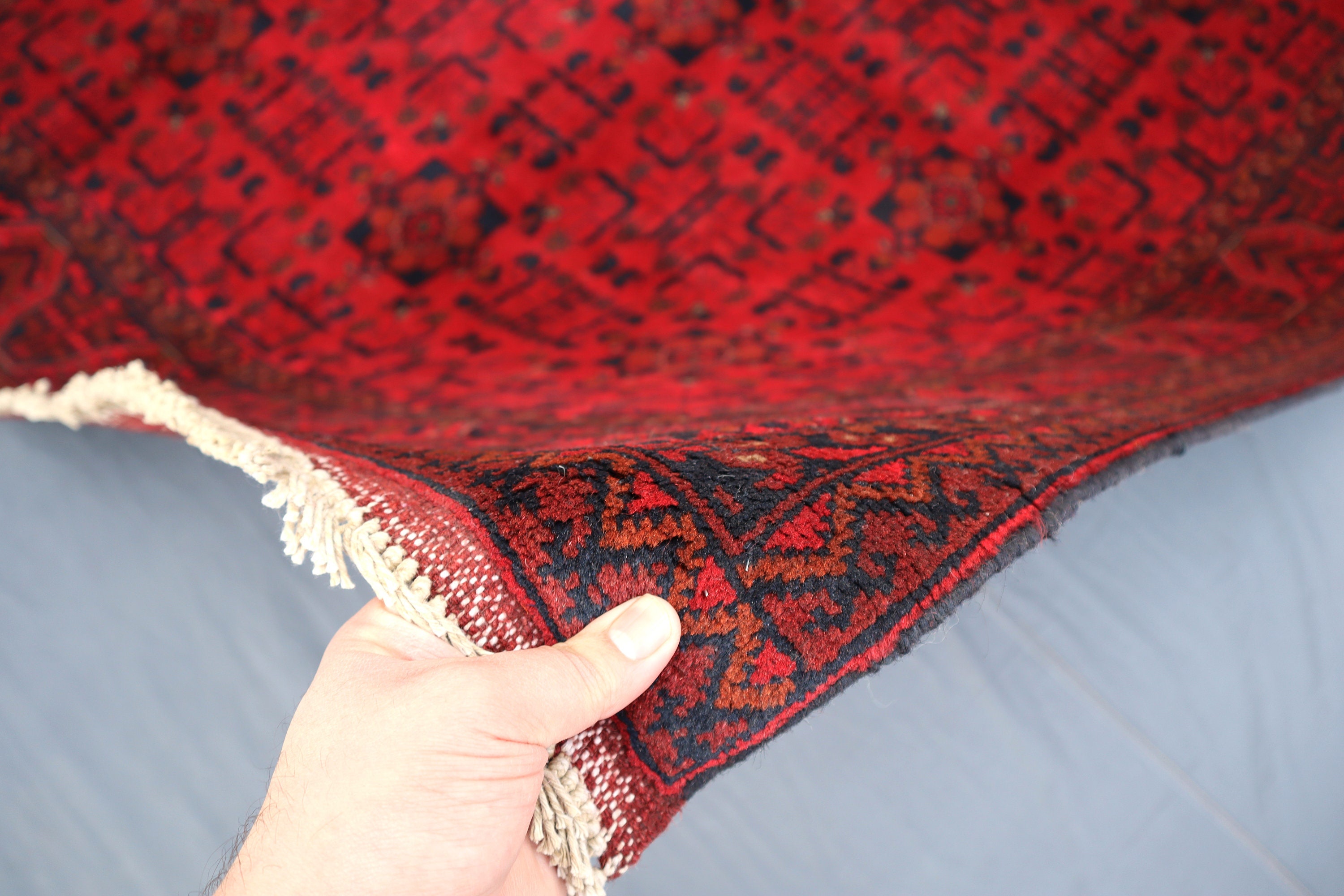 6 x 8 フィート アフガニスタン トルクメン カル ムハマディ レッド