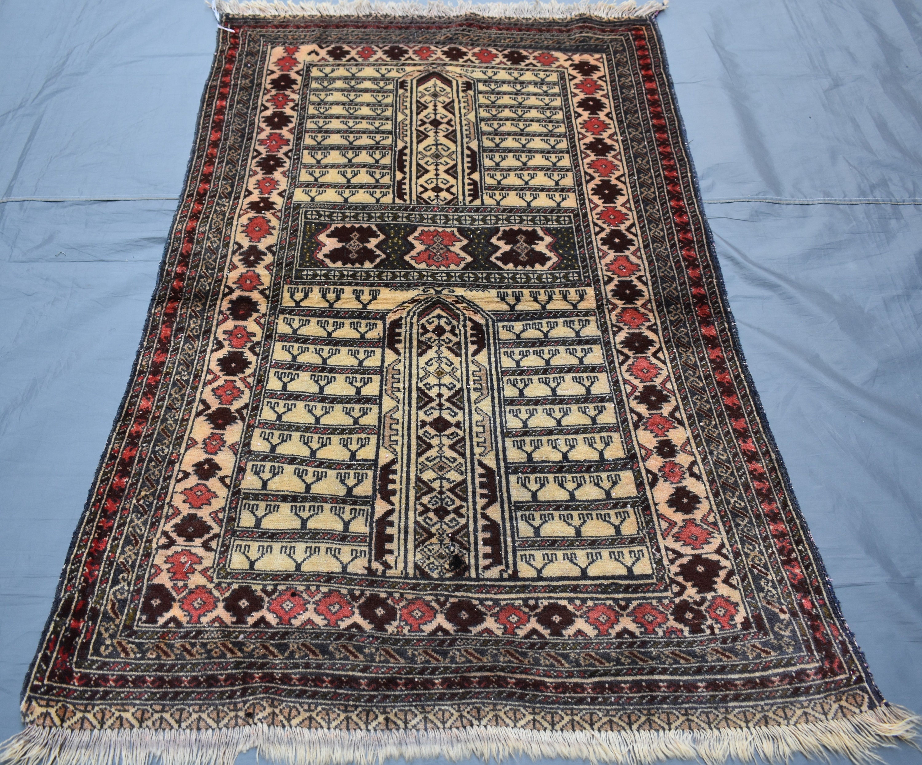 アフガニスタン パルダ ラグ/ヴィンテージ トライバル ラグ