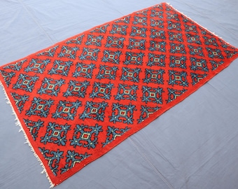 3x6 Feet Afghan Vintage Rug - Afghan Handmade Wool Rug - Bedroom Rug - Kids room Rug - Rugs for Living room - Kitchen Rug, Rug, Afghan Rug