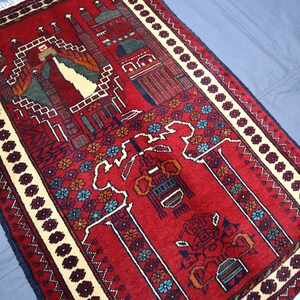 Afghan Prayer Rug 3x4 Ft, Vintage Prayer Mat, High Pile Soft Wool Rug, Afghan Rug, Antique rug, Oriental Prayer rug, Salah Mat, Accent Rugs
