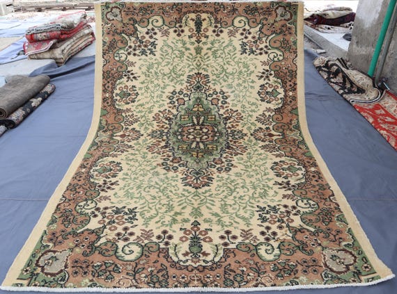 6 x 9 フィートのアンティークピース コーカサス ヘリズ ラグ