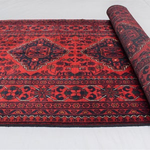 3x10 Ft Runner Rug/ Khal Muhammadi Bukhara Rug/ Turkmen Handmade Wool Rug Organic Dyes Hallway Runner rug/ Oriental Rug 97x300 cm Runner Rug