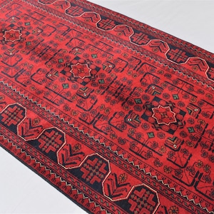10 Ft Runner Rug/ Top Quality Afghan Bukhara Rug/ Turkmen Handmade Wool Rug/ Organic Dyes Hallway Runner rug/ Oriental Rug 80x300 cm Runner