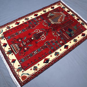 Antiker afghanischer Gebetsteppich, 3x4 Fuß, afghanischer handgemachter Wollteppich, Vintage Gebetsteppich, turkmenischer Gebetsteppich, orientalischer Gebetsteppich, Boho