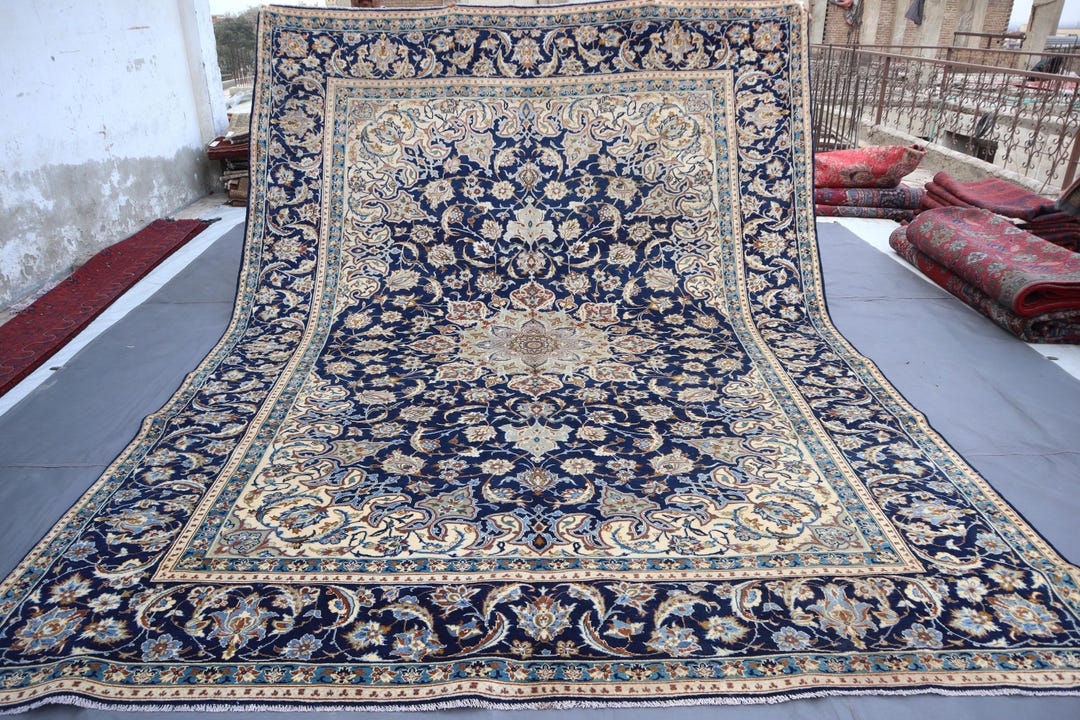 アフガニスタンアンティークコーカサスヘリズデザインラグ 9 x 12