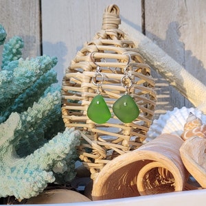Sea glass earrings