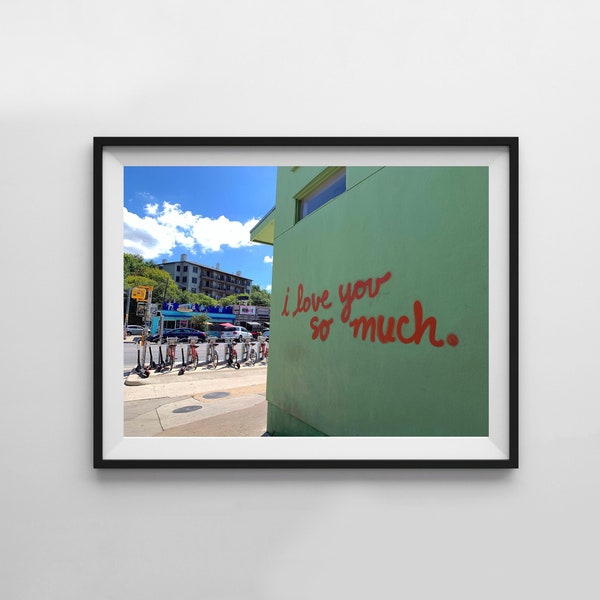 i love you so much. Mural - Austin - Texas - Gift - Nature Photography Print Wall Art