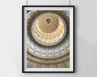 Austin Texas - Capitol Building - Ceiling - Gift - Architecture Photography - Print 1