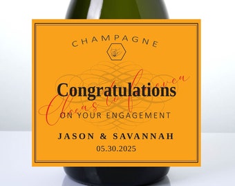 Custom Champagne Label, Champagne Bottle Labels, Mini Champagne Bottle Labels, Printable, Champagne Labels, Personalized Champagne Labels