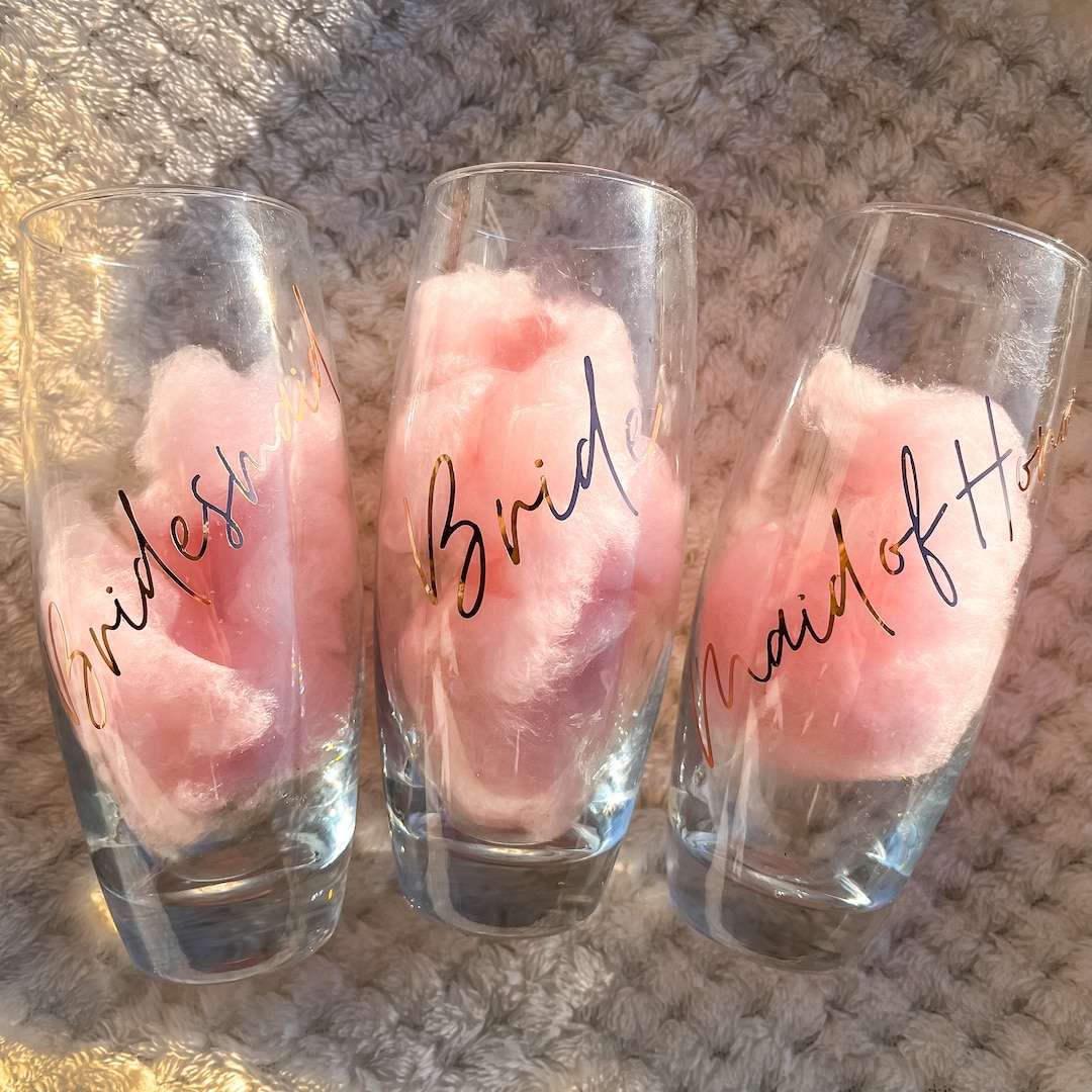 SALE Plastic Champagne Flutes/stemless Flute/personalized Flute/bridal