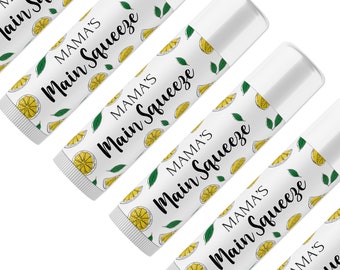 Custom Baby Shower Favors, Lemon Baby Shower, Personalized Lip Balm Party Favors, Lemon Gifts Party Gifts, Bulk Chapstick
