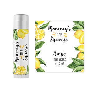 Lemon Baby Shower Favors - Personalized Handmade Lip Balm for Summer ...