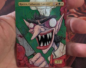 Rocco, Cabaretti Caterer – Hand-painted Alter – MTG Custom Artwork